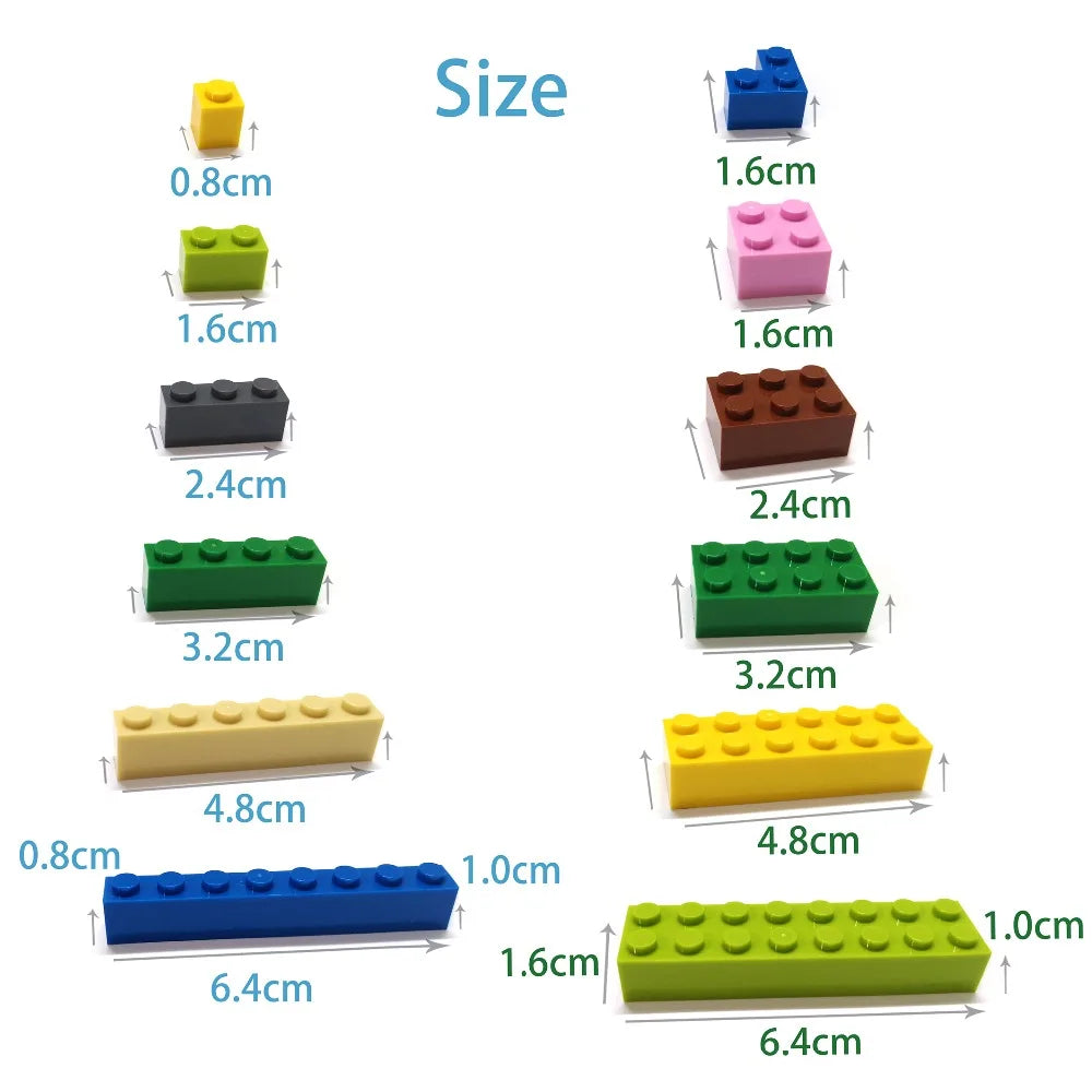 Kit 600 Peças Blocos de Montar Criativos — Compatível com LEGO
