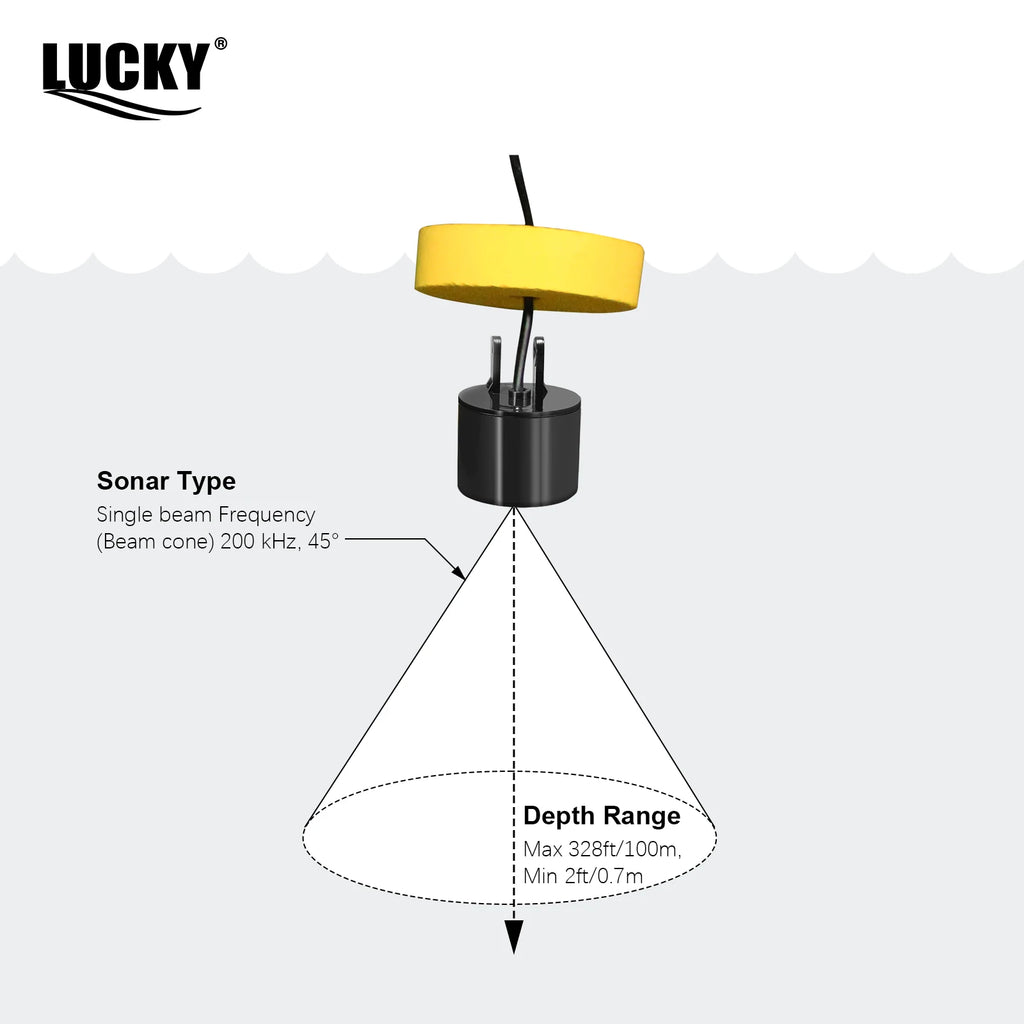 Sonar Localizador de Peixes Portátil 100m — Pesca em Rio, Lago e Mar